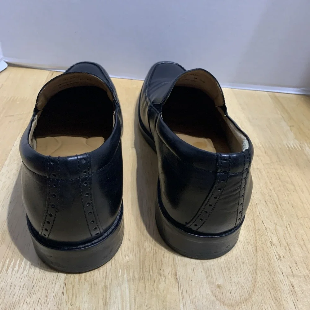 Johnston & Murphy Feldon Venetian Dress Shoes Size 8M Black Shoe Trees